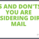 Dos and Don'ts if you are considering direct mail- PEL HUGHES print marketing new orleans