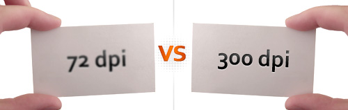 72 dpi vs 300 dpi